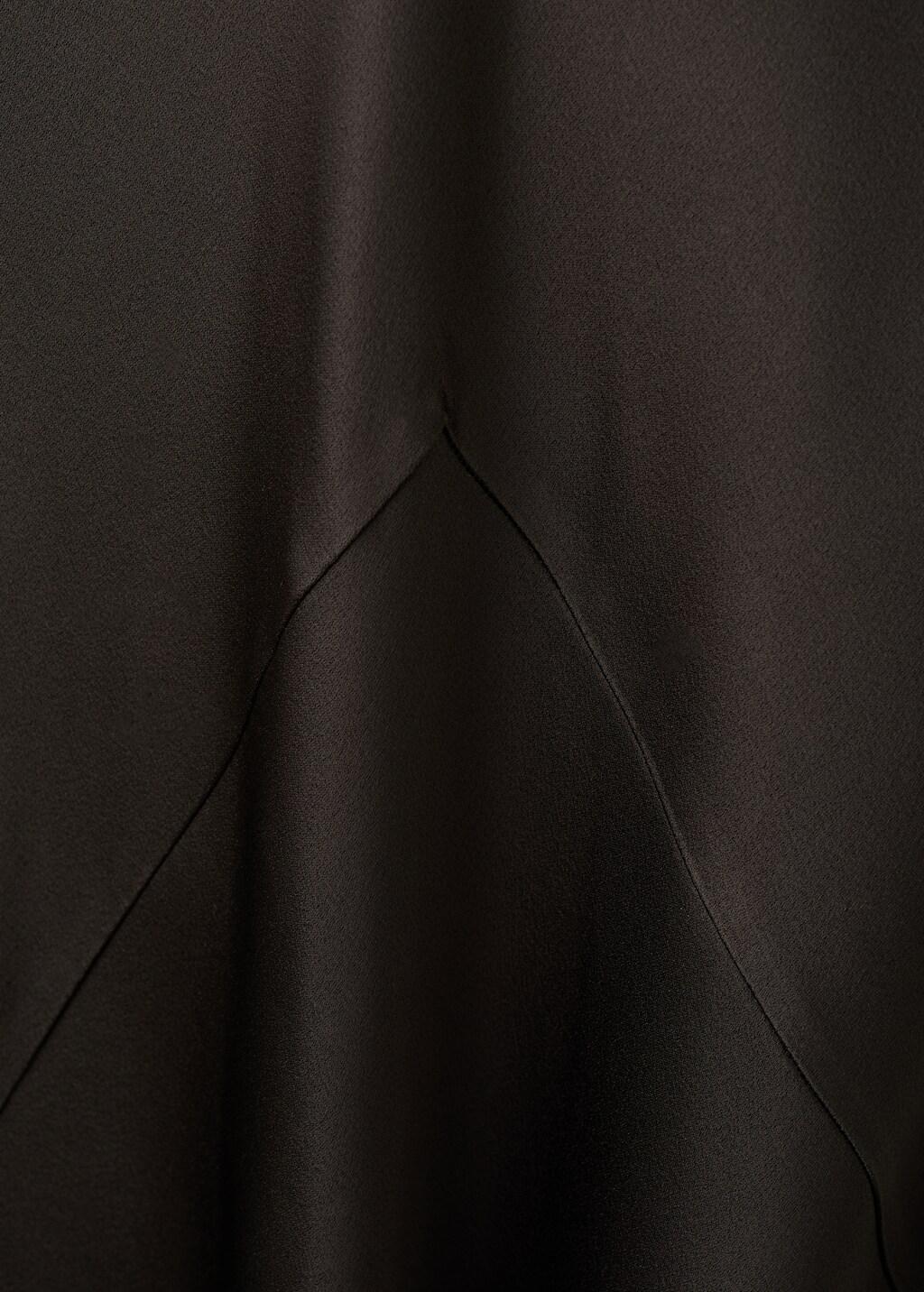 Brown Satin Maxi-Skirt, Brown, large image number 4