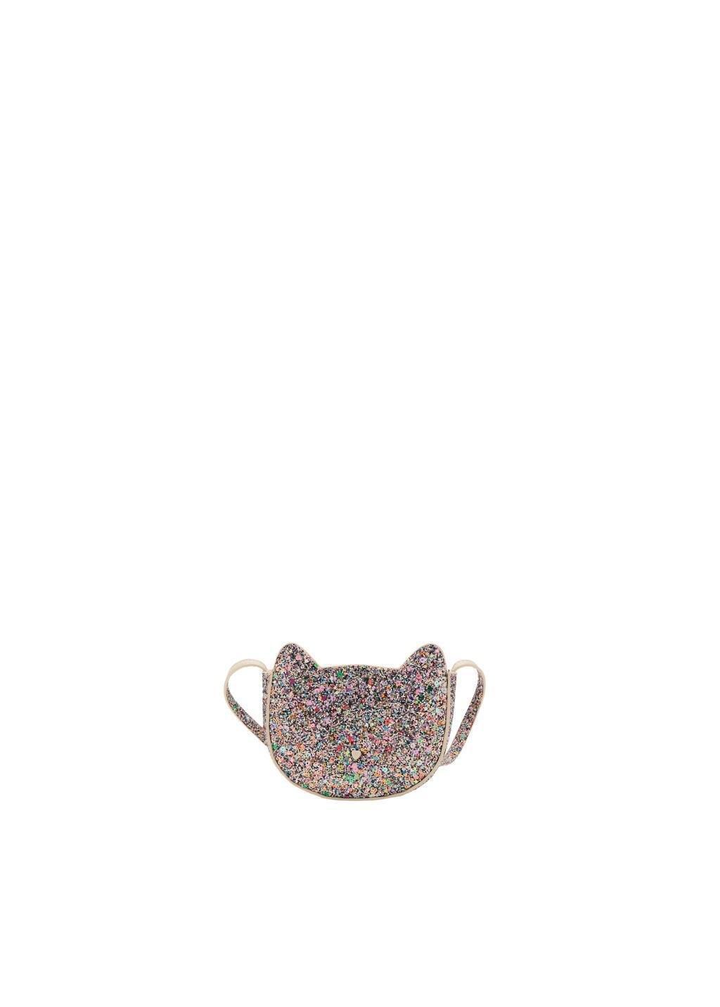 Pink Glitter Cat Purse, Kids Girls, Pink, large image number 2