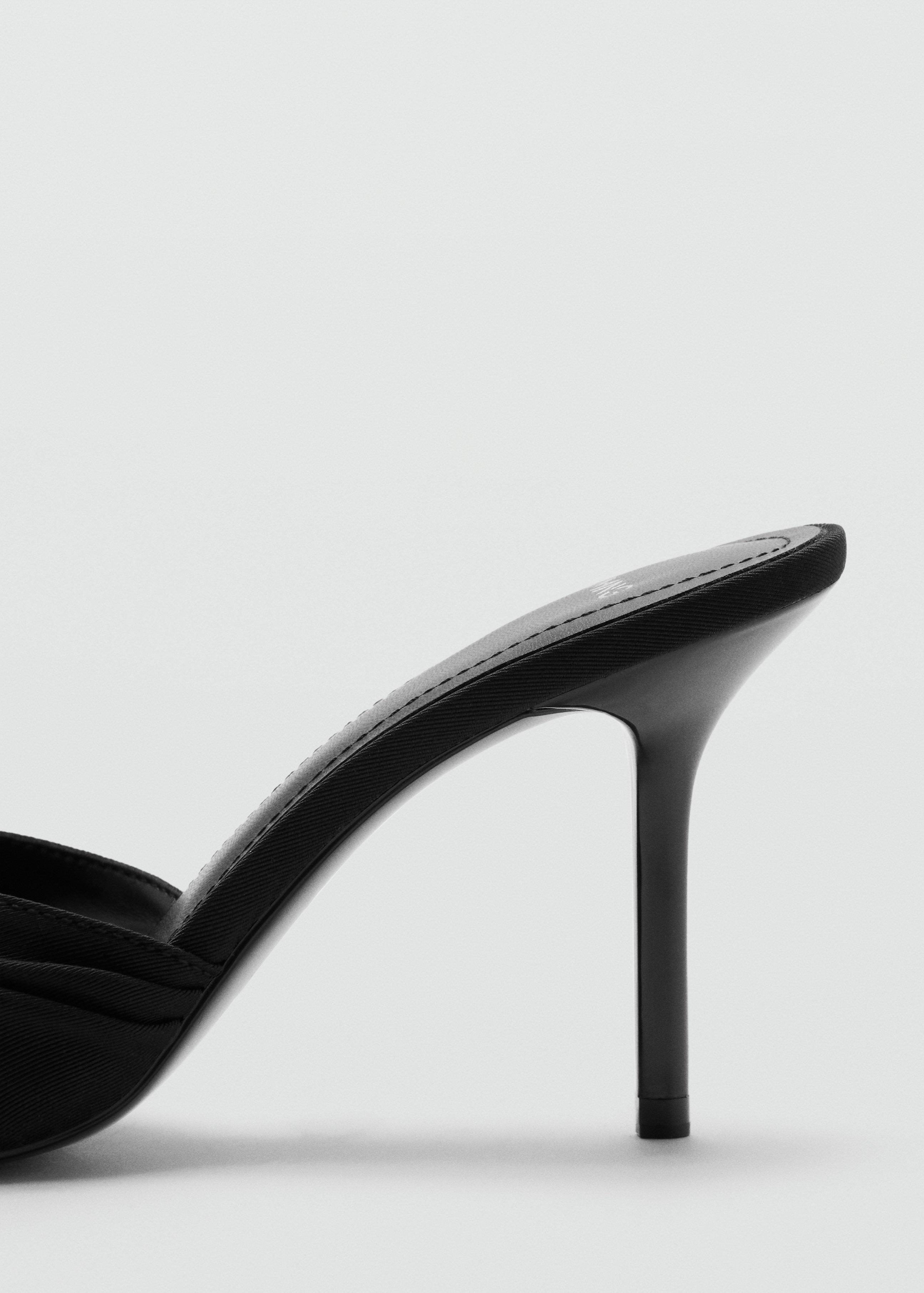 Black Bow Heel Sandals, 0201_99, large image number 2