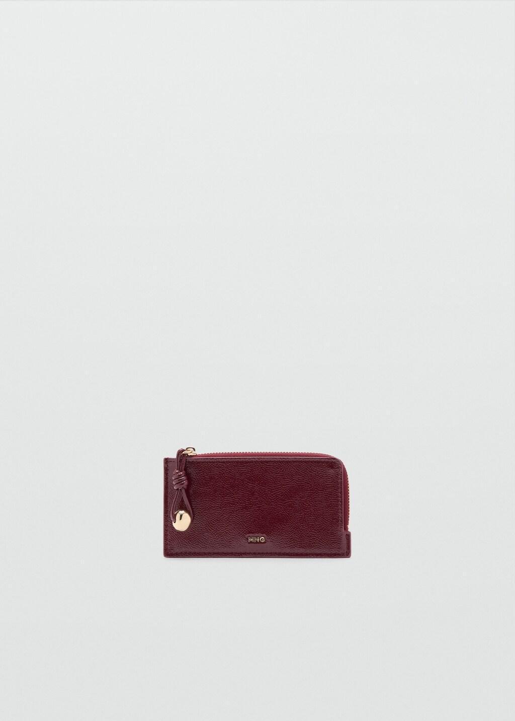 Red Mini Beaded Card Holder, Dark Red, large image number 2