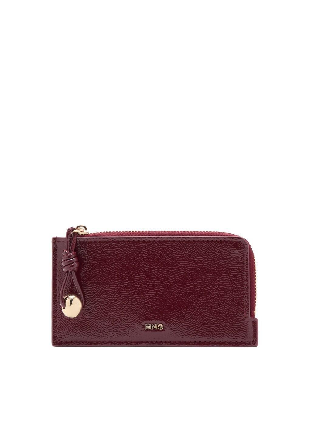 Red Mini Beaded Card Holder, Dark Red, medium