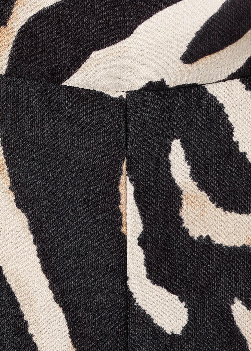 Black Printed Strapless Jumpsuit, Black, large image number 5