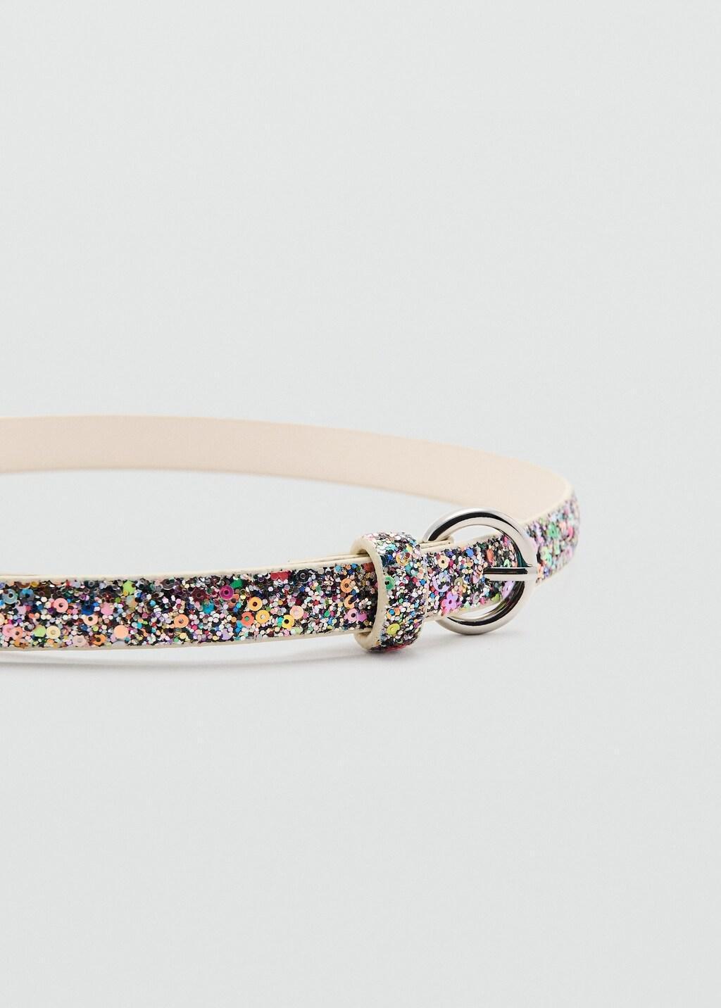 Pink Glitter Belt, Kids Girls, Pink, large image number 0