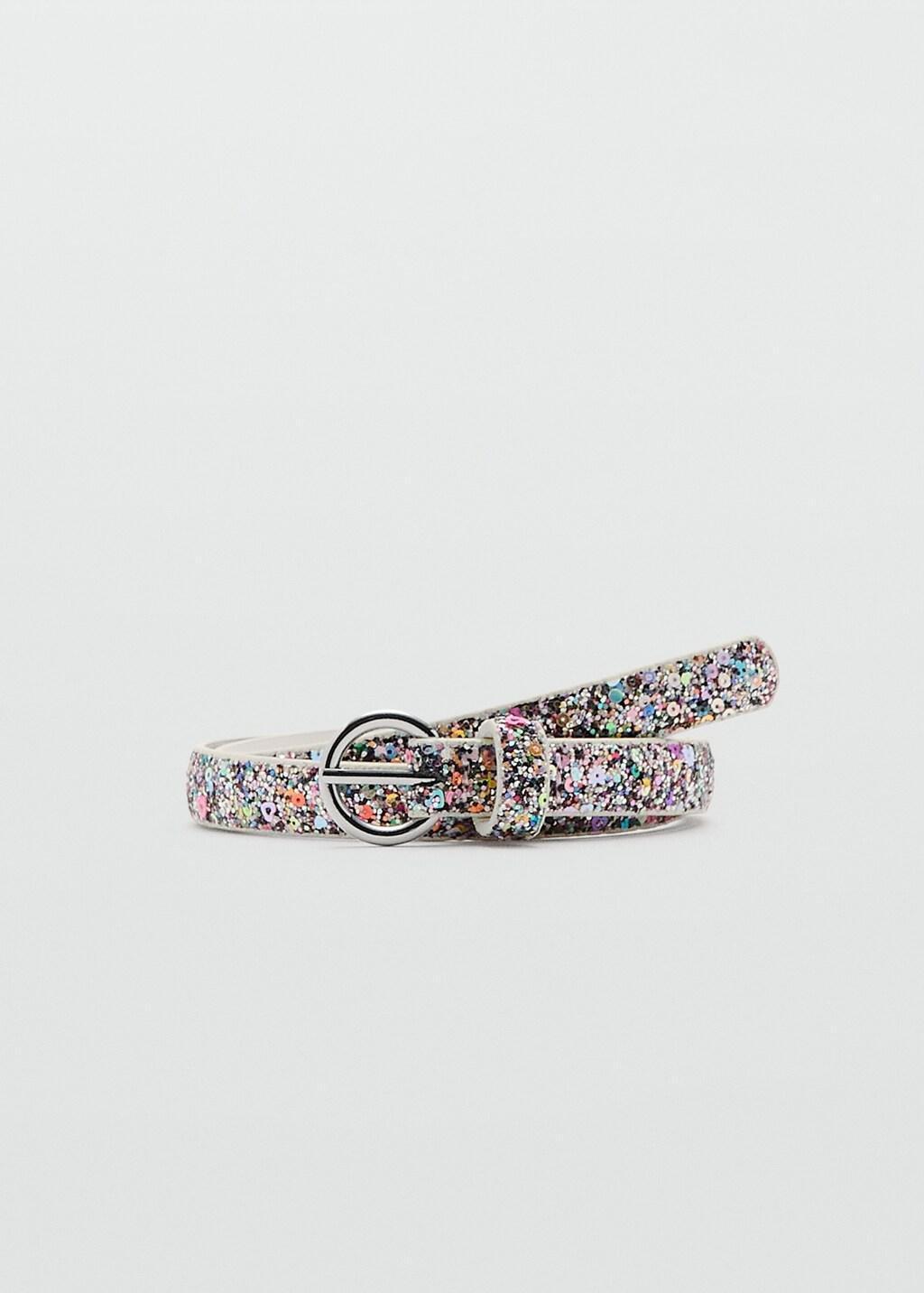 Pink Glitter Belt, Kids Girls, Pink, large image number 3