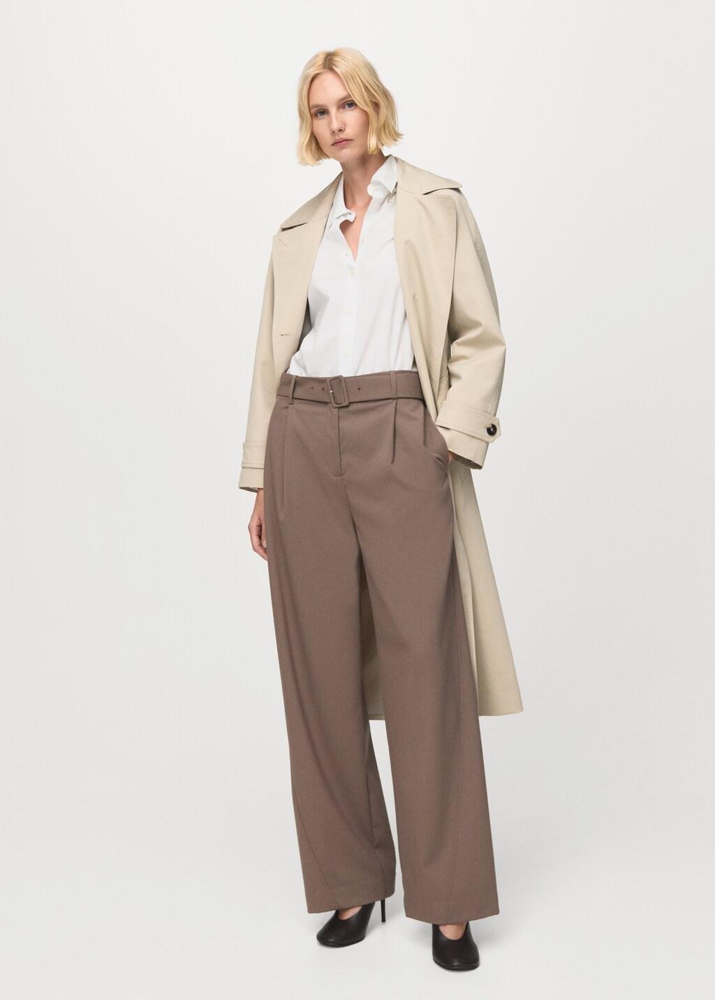 White Cotton And Lyocell Blend Straight Shirt, 0201_02, large image number 0