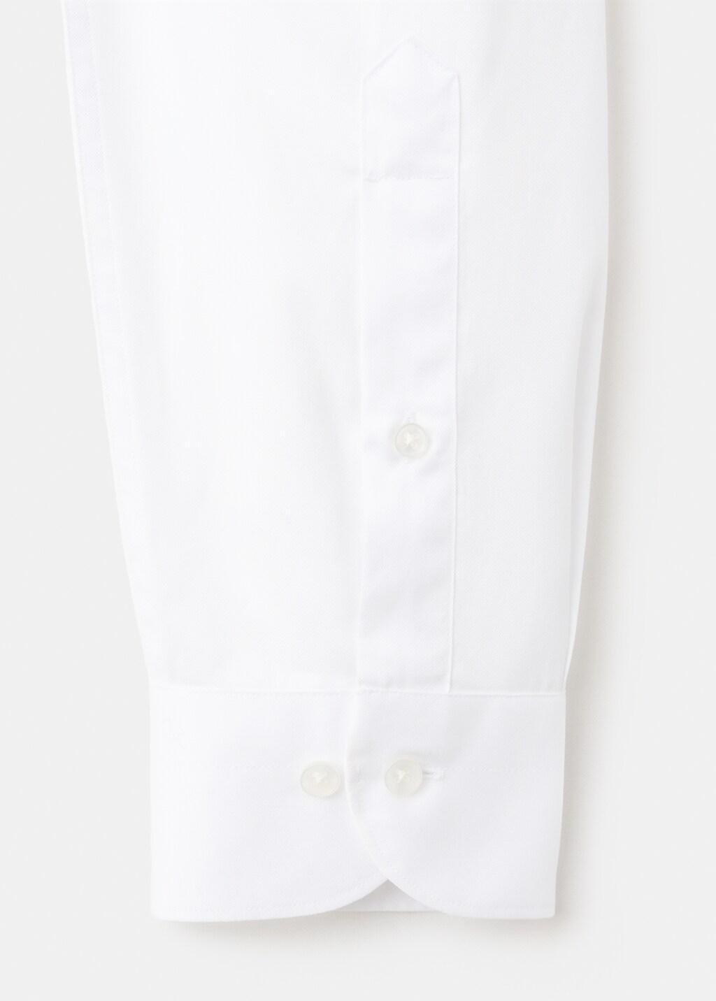 White 100% Cotton Dress Shirt, 0201_01, large image number 5