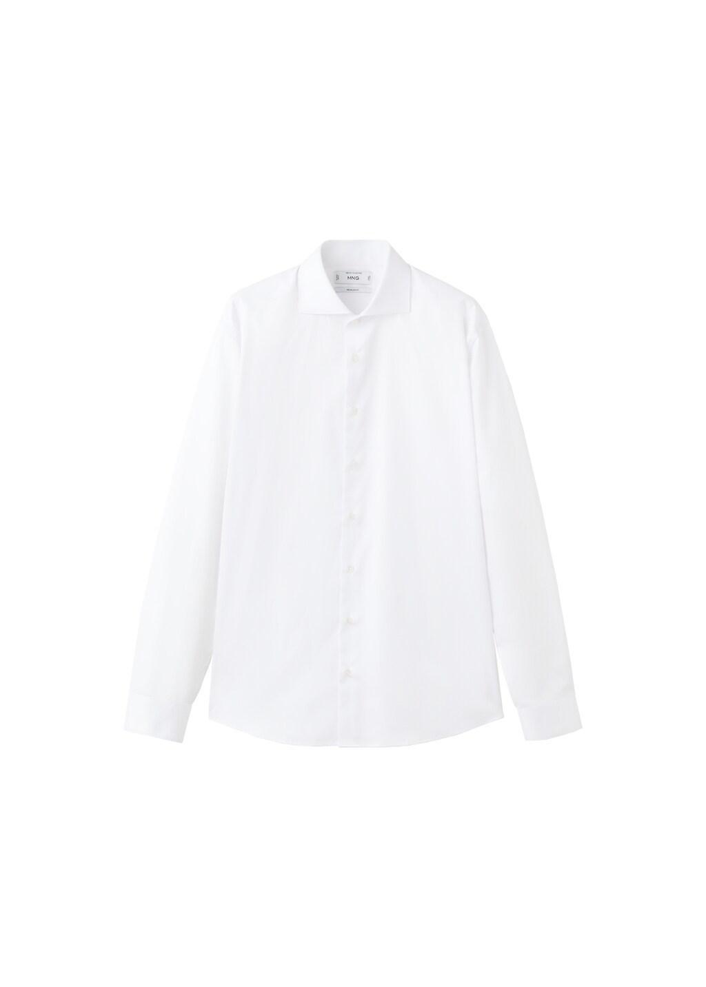 White 100% Cotton Dress Shirt, 0201_01, large image number 6