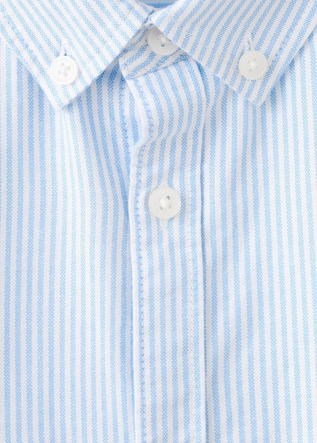 Blue Lt-Pastel Striped Oxford Shirt, Kids Boy, Light-Pastel Blue, large image number 0
