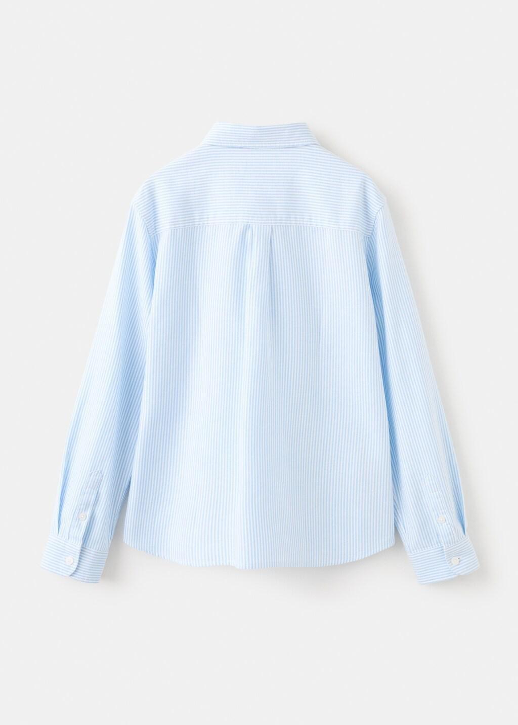 Blue Lt-Pastel Striped Oxford Shirt, Kids Boy, Light-Pastel Blue, large image number 1