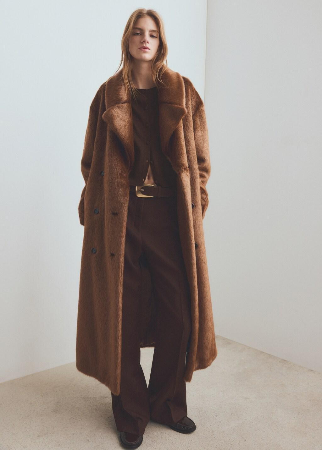 Brown Knitted Button Cardigan, 0201_32, large image number 0