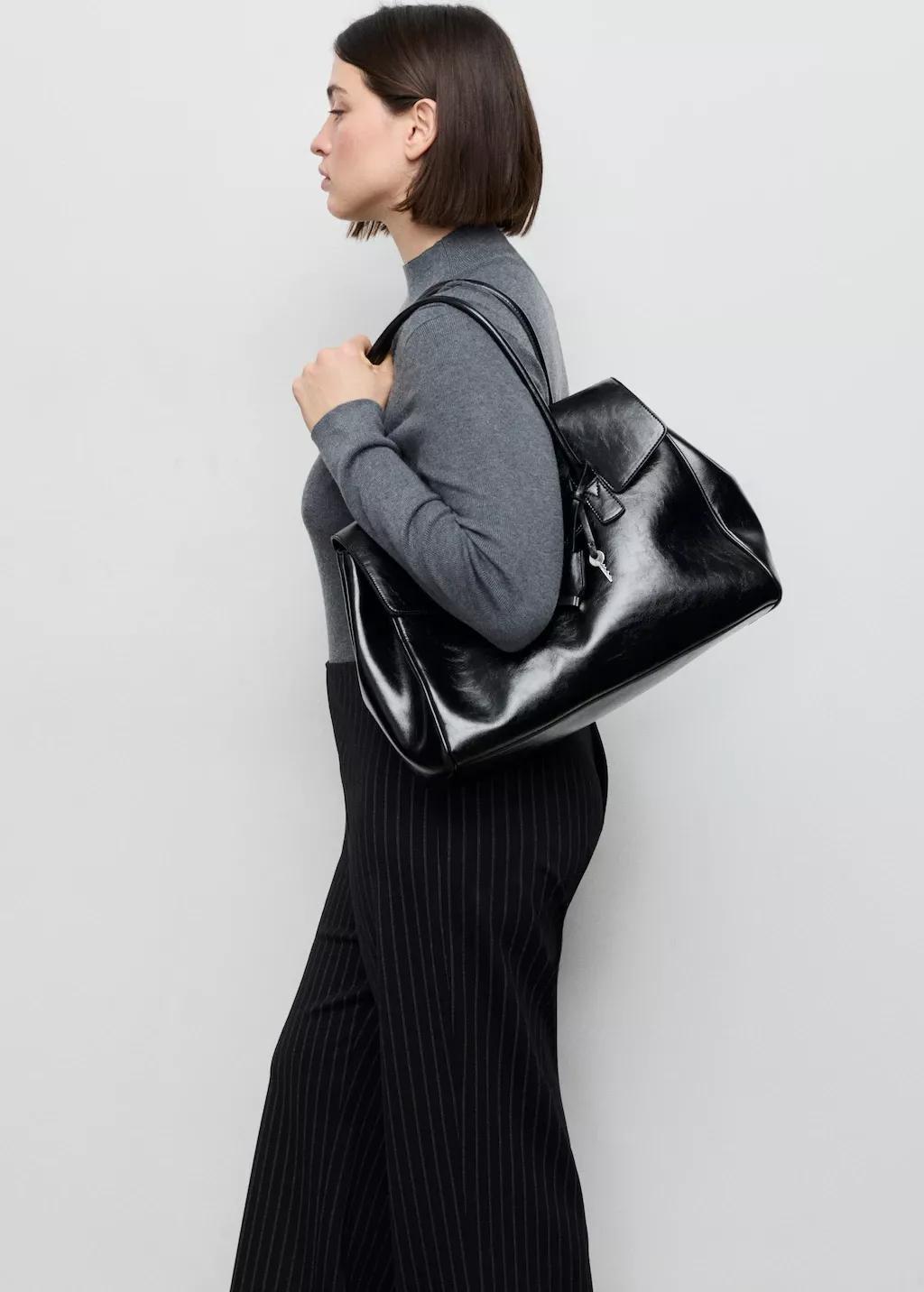 Navy Chalk-Stripe Straight Trousers, Navy, large image number 10