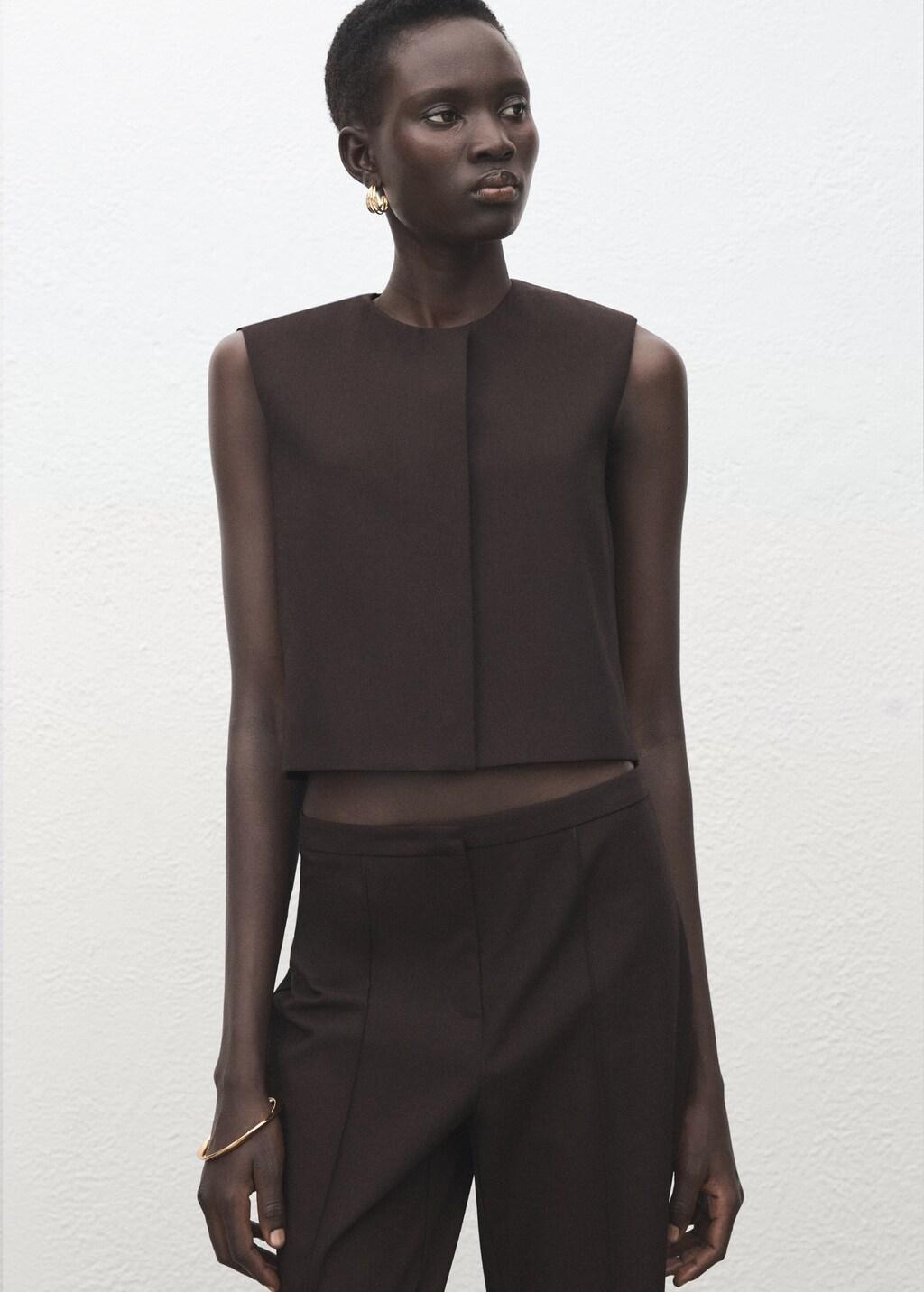 Grey Low-Rise Flared Trousers, Grey, large image number 4