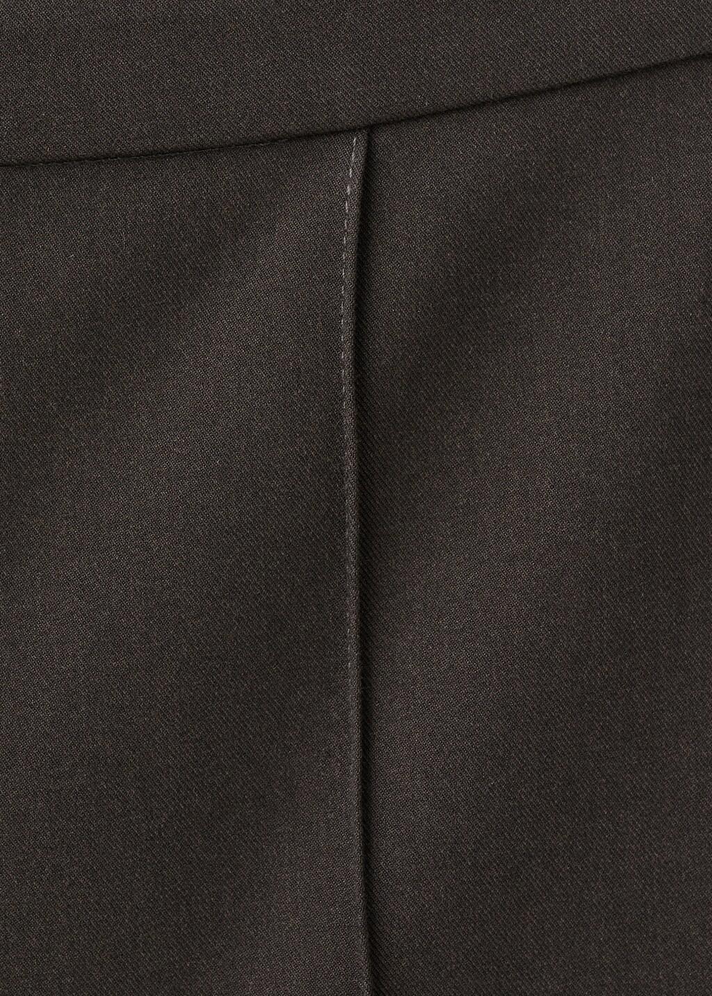 Grey Low-Rise Flared Trousers, Grey, large image number 5