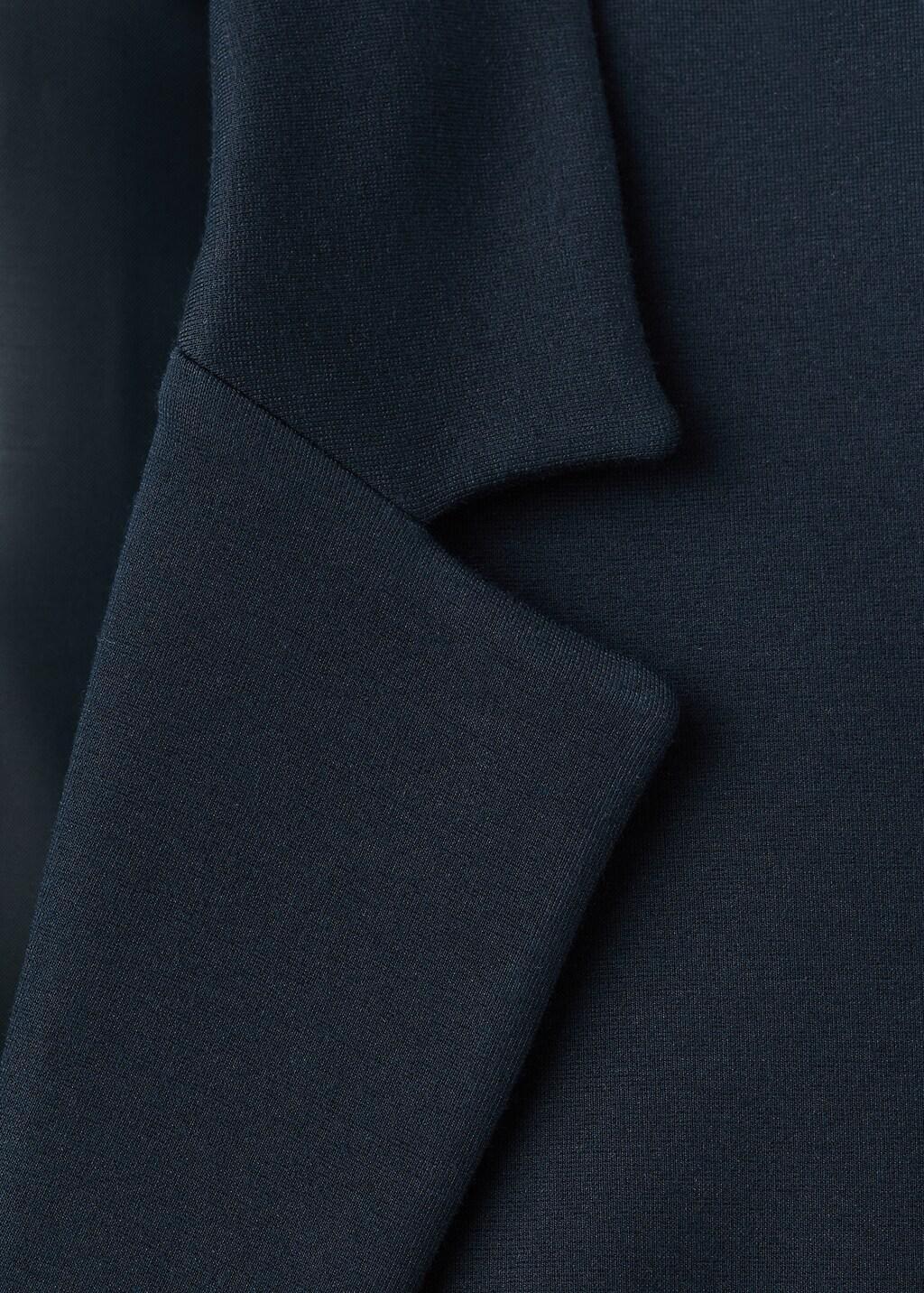 Navy Fitted Suit Blazer, Navy, large image number 5