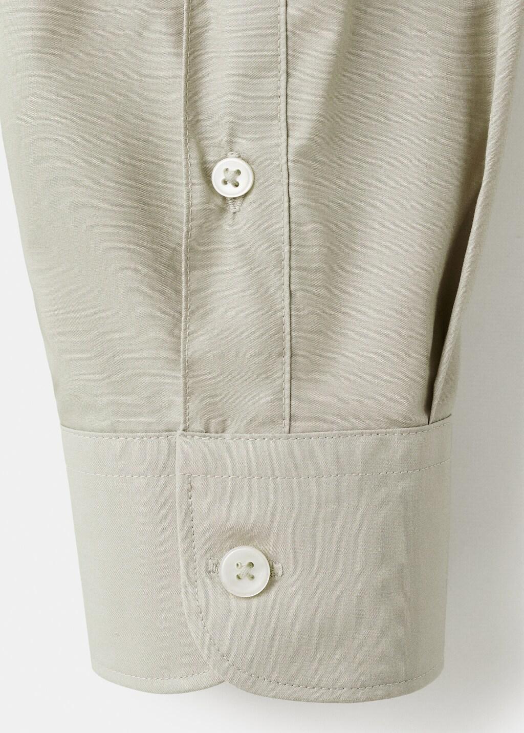 Brown Regular-Fit 100% Cotton Shirt, Light Pastel Brown, large image number 5