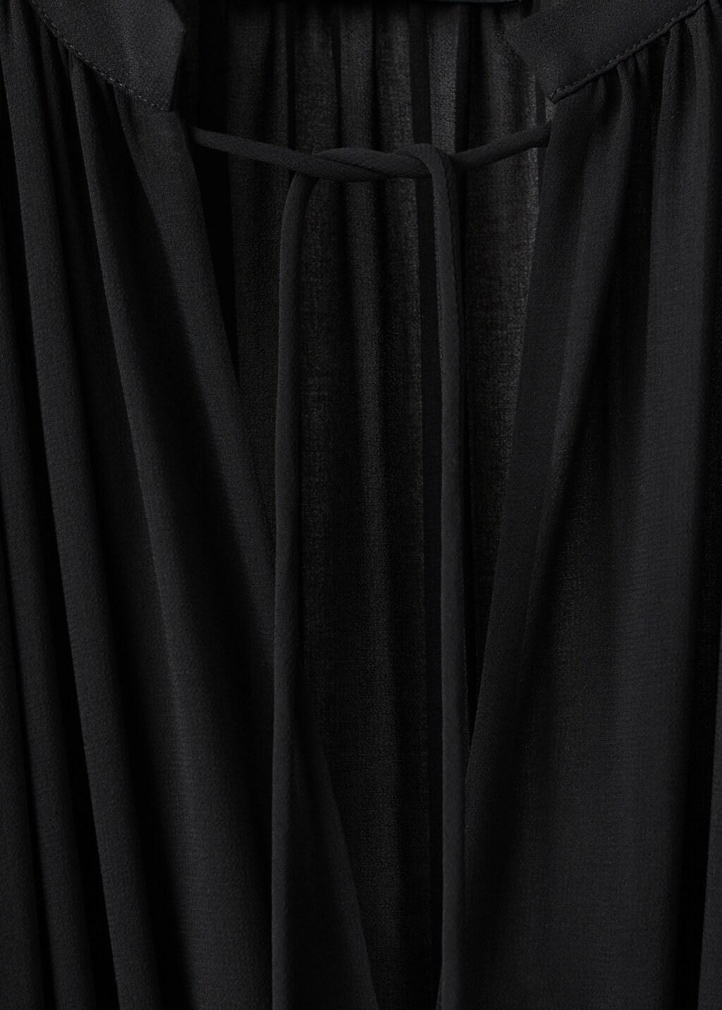 Black Combined V-Neck Jumpsuit, 0201_99, large image number 1