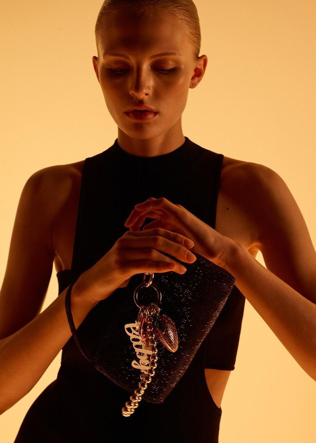 Silver Multi-Charm Baby Keyring, Silver, large image number 0