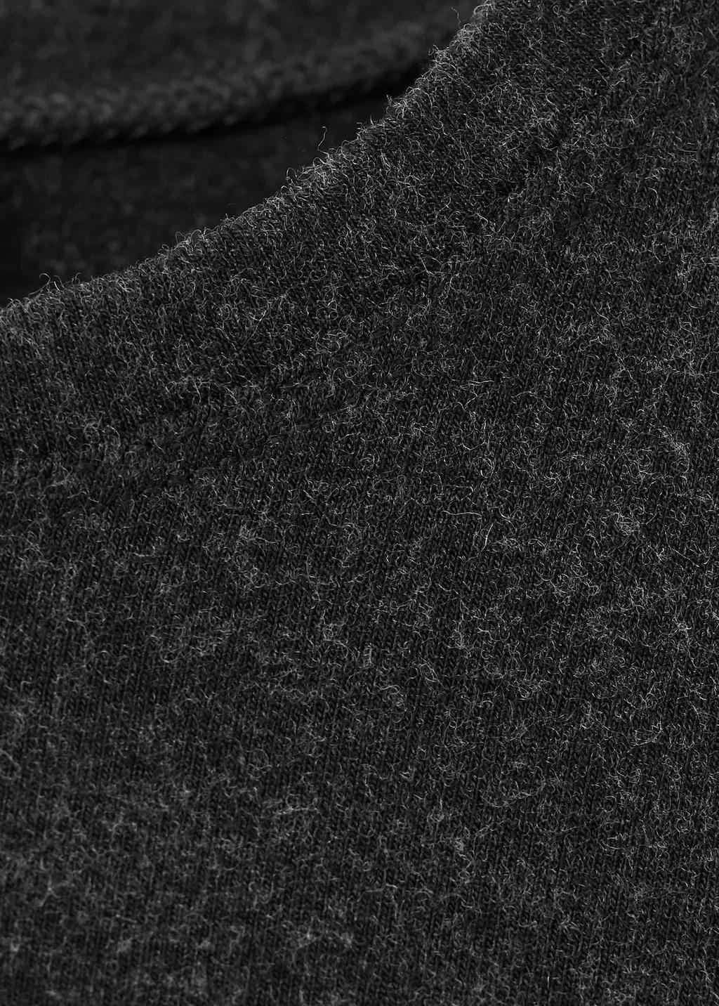 Grey Draped Combined Dress, Dark Grey, large image number 5