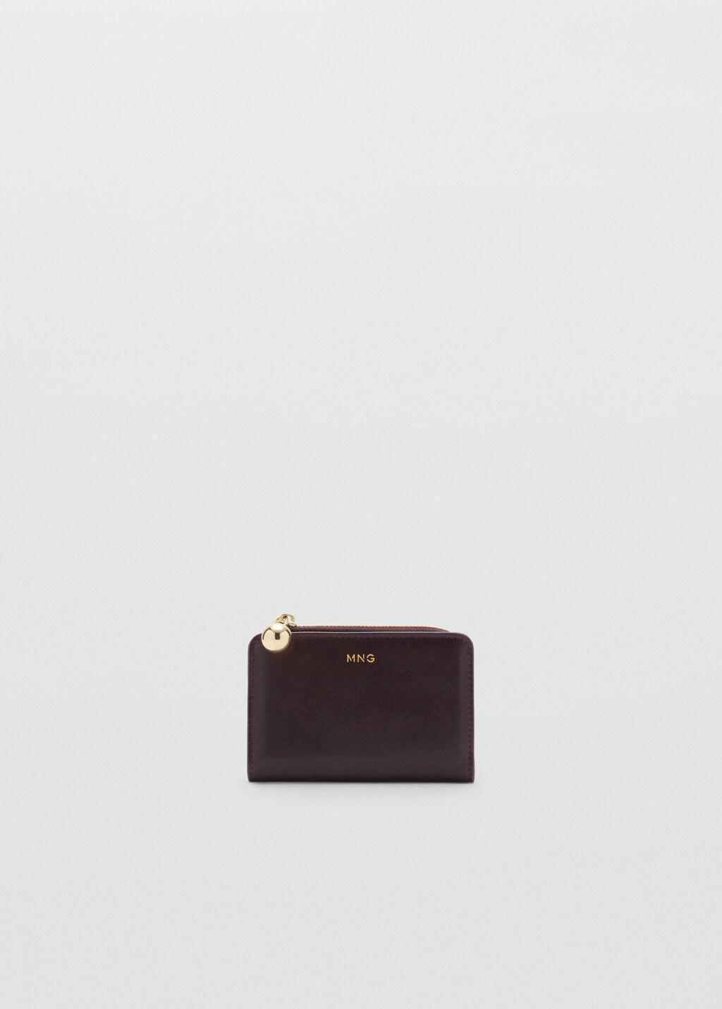 Brown Mini-Bead Small Purse, Dark Brown, large image number 3