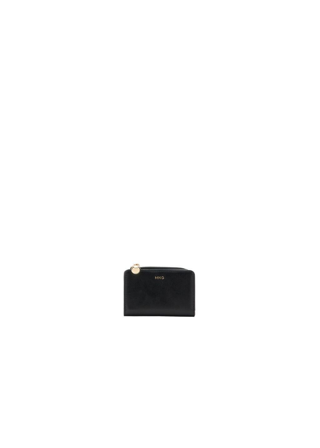 Black Mini-Bead Small Purse, Black, medium