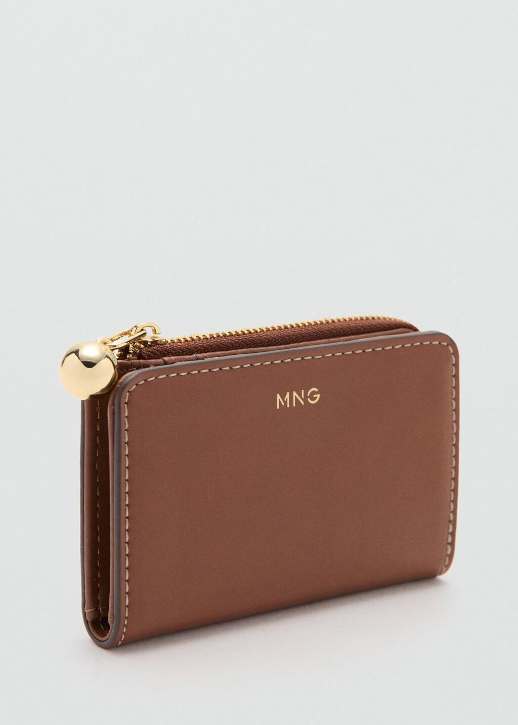 Brown Mini-Bead Small Purse, 0201_CU, large image number 0