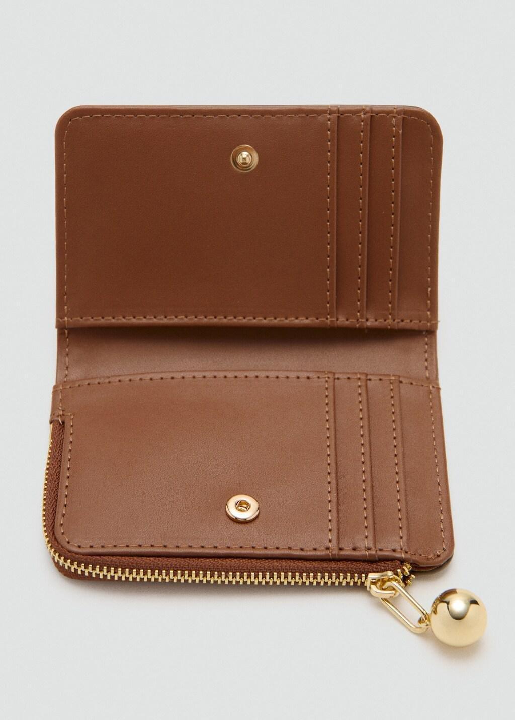 Brown Mini-Bead Small Purse, 0201_CU, large image number 1