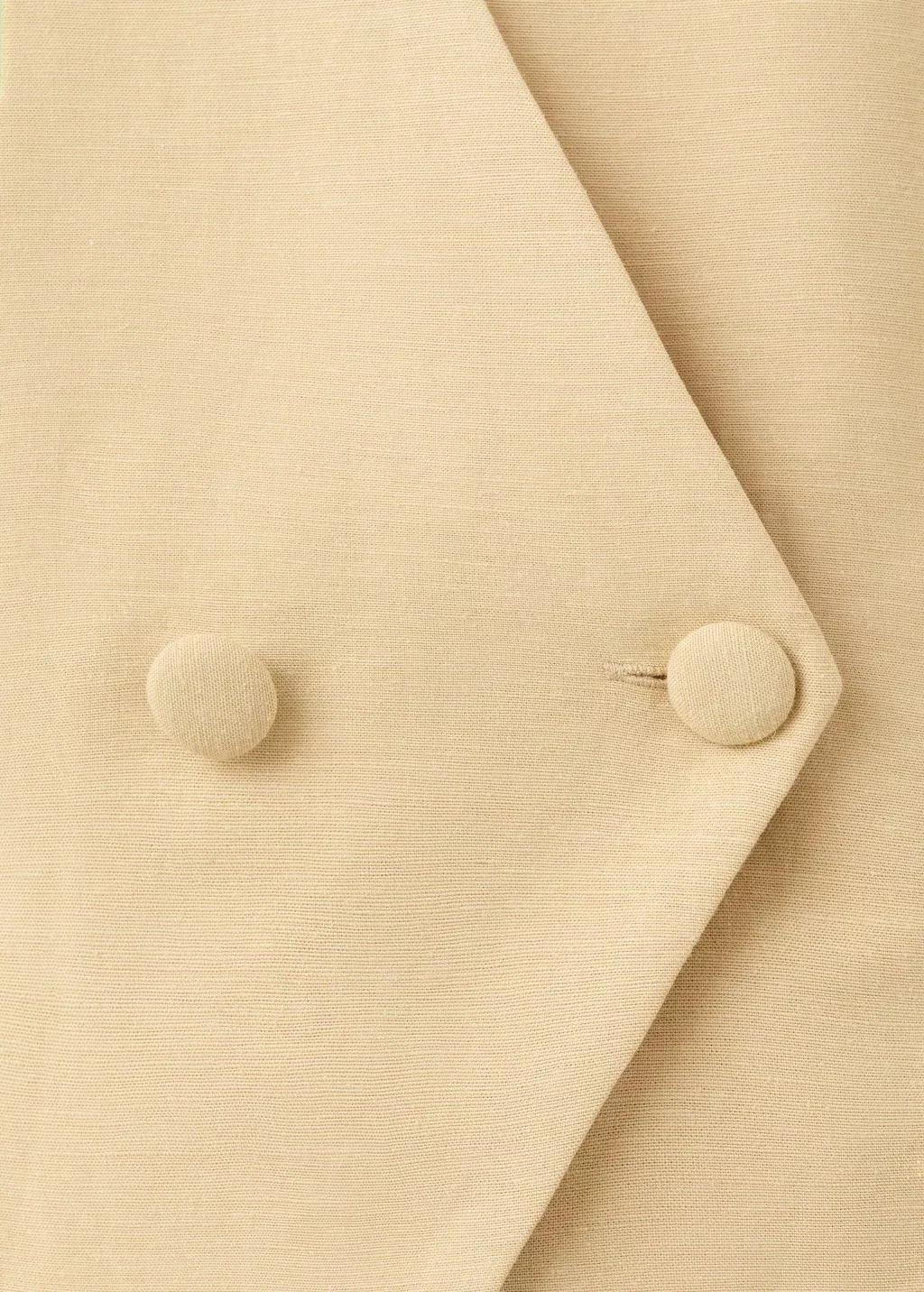 Yellow Fitted Suit Top, 0201_15, large image number 1