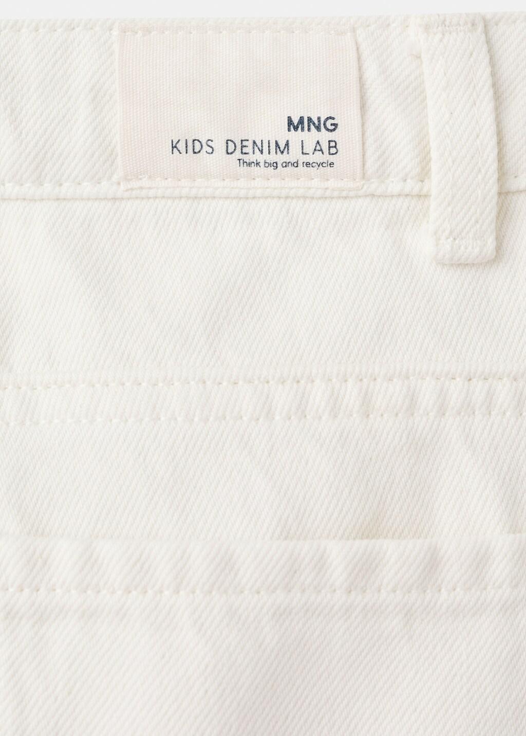 White Mid-Rise Straight Jeans, Kids Boy, White, large image number 4