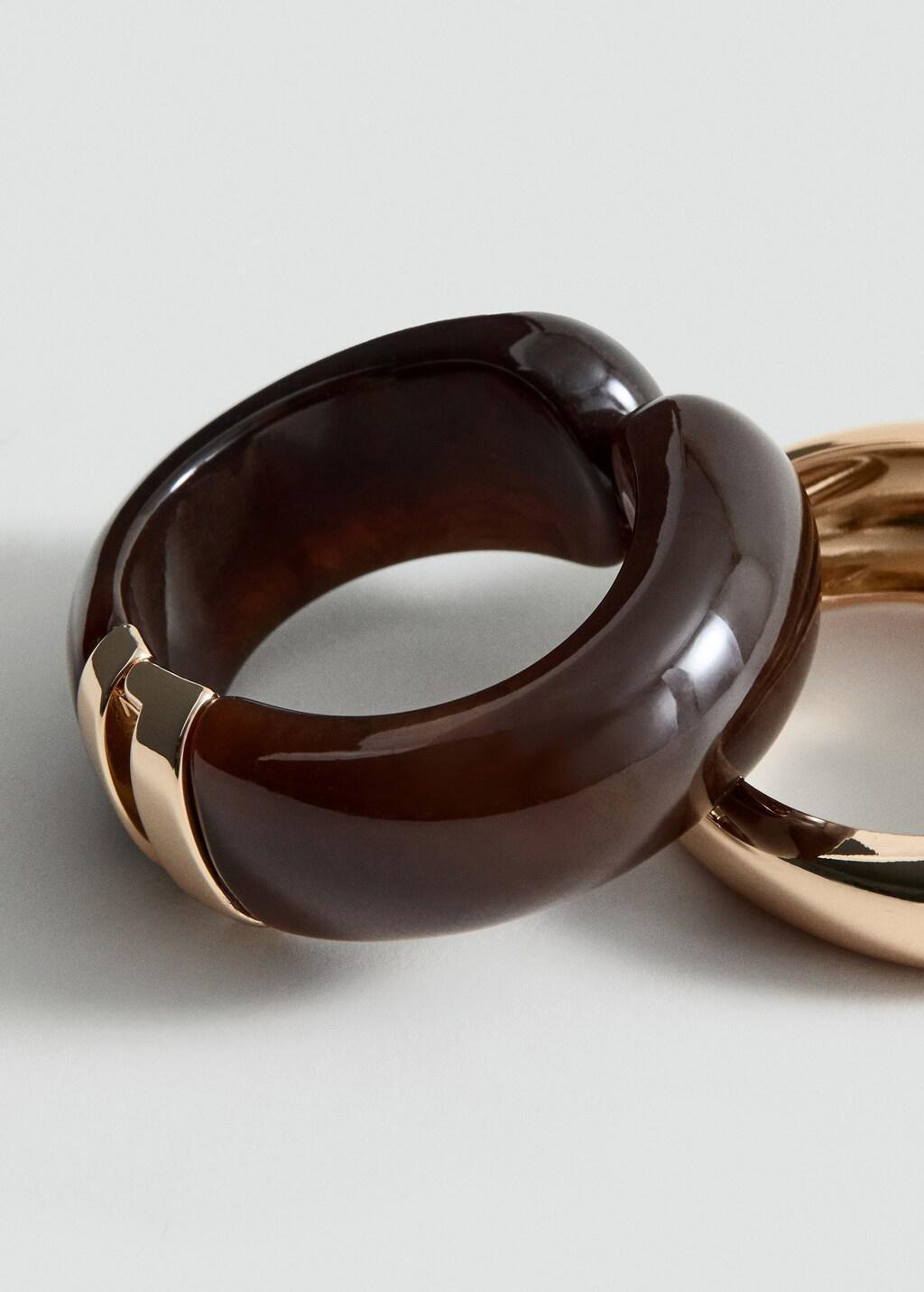 Gold Rigid Volume Bracelet, Gold, large image number 0