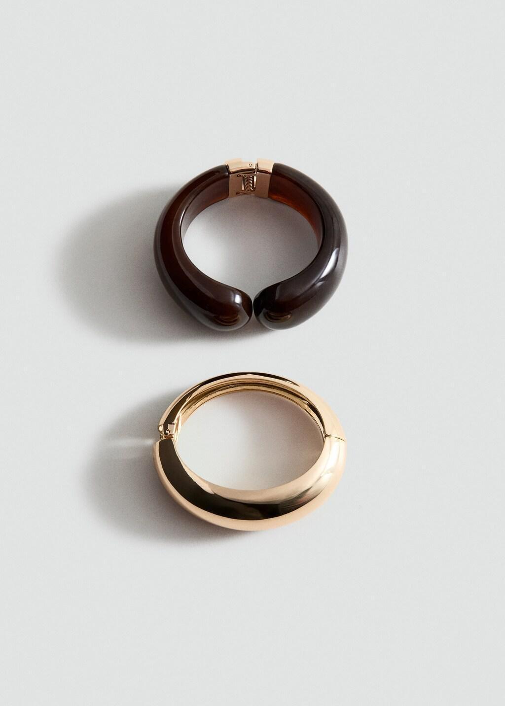 Gold Rigid Volume Bracelet, Gold, large image number 4