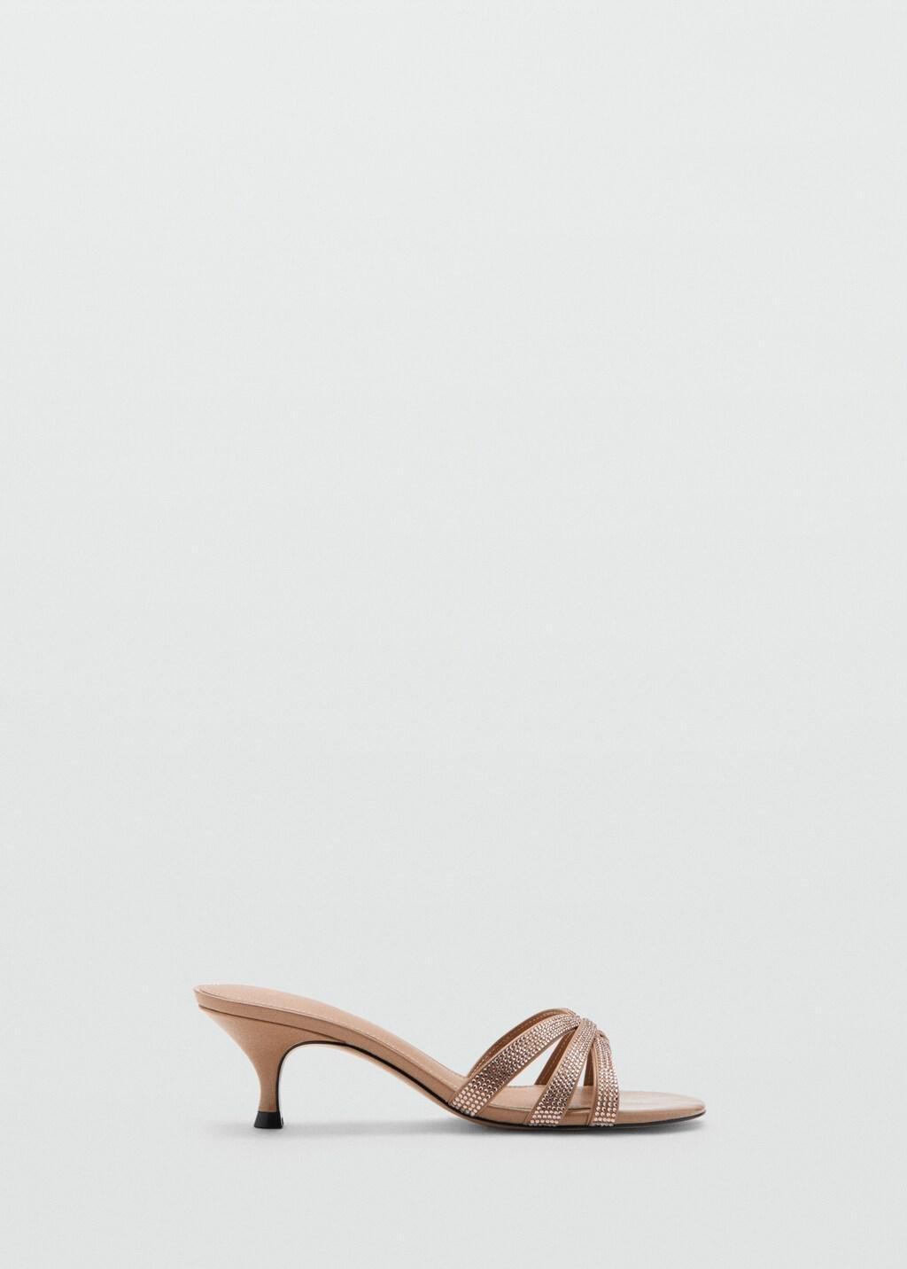 Pink Lt Pastel Heeled Sandal With Strass Strap, Light-Pastel Pink, large image number 3