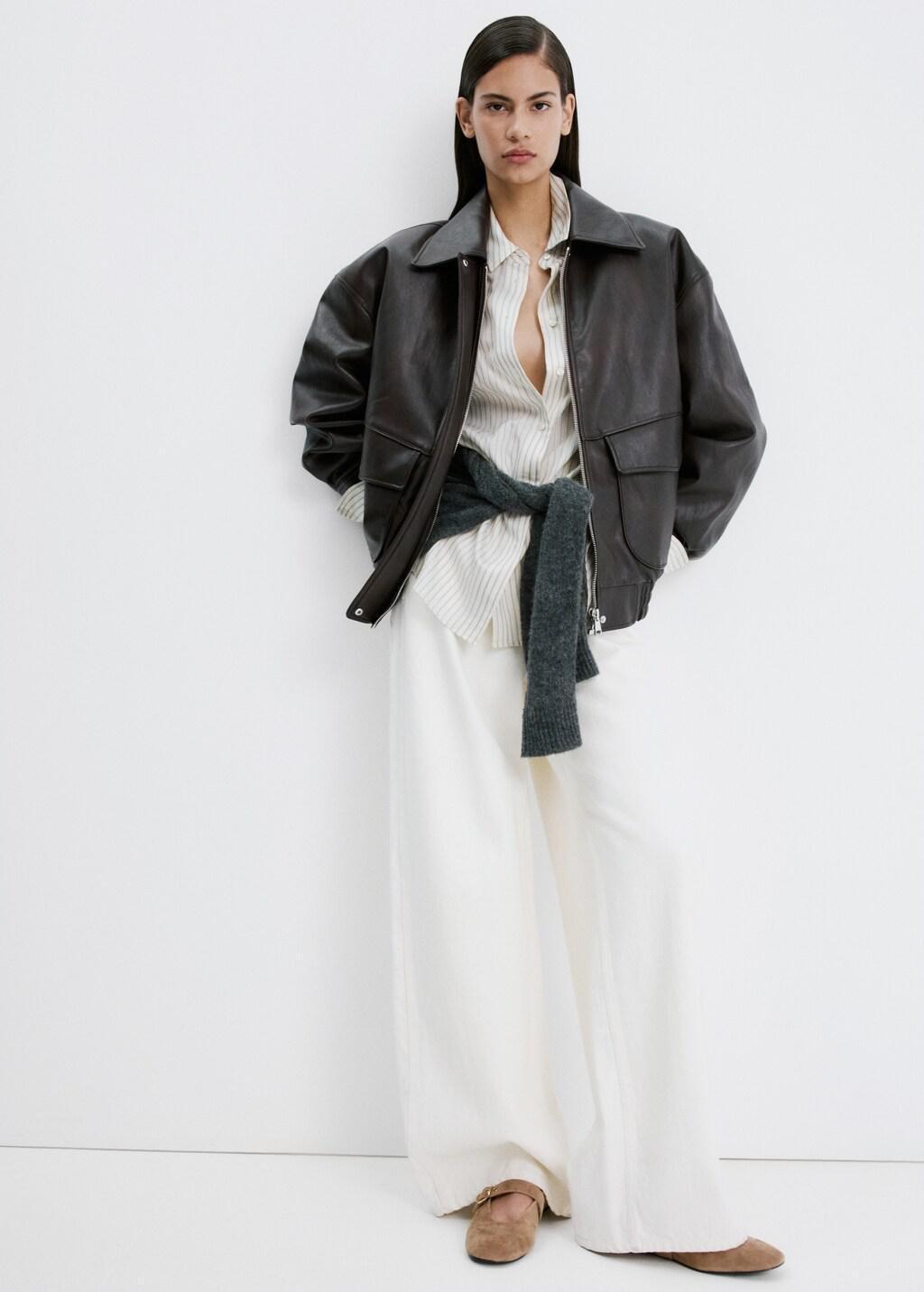 Brown Suede Leather Ballet Flats, 0201_07, medium