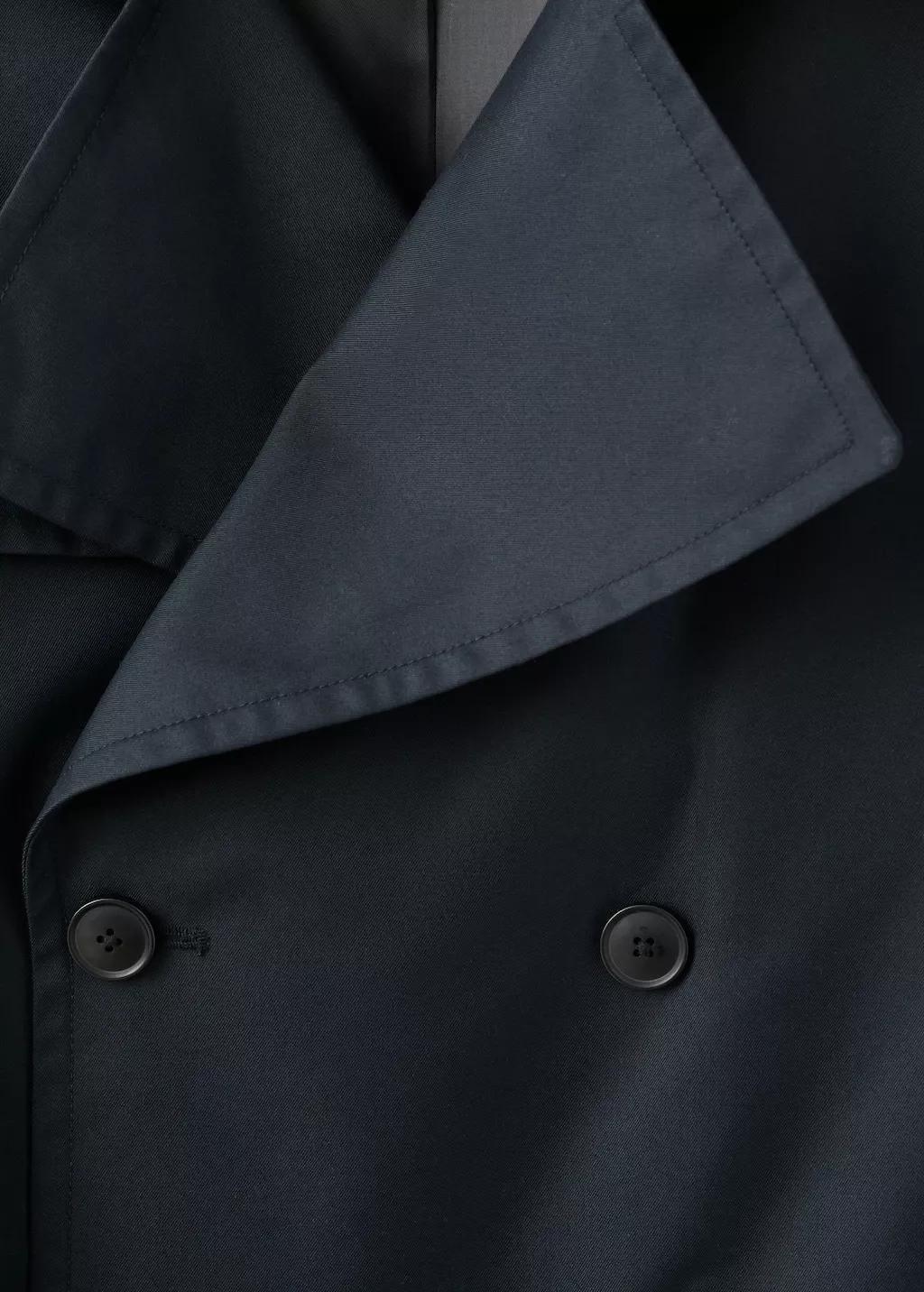 Navy Water-Repellent Belted Trench Coat, Navy, large image number 1