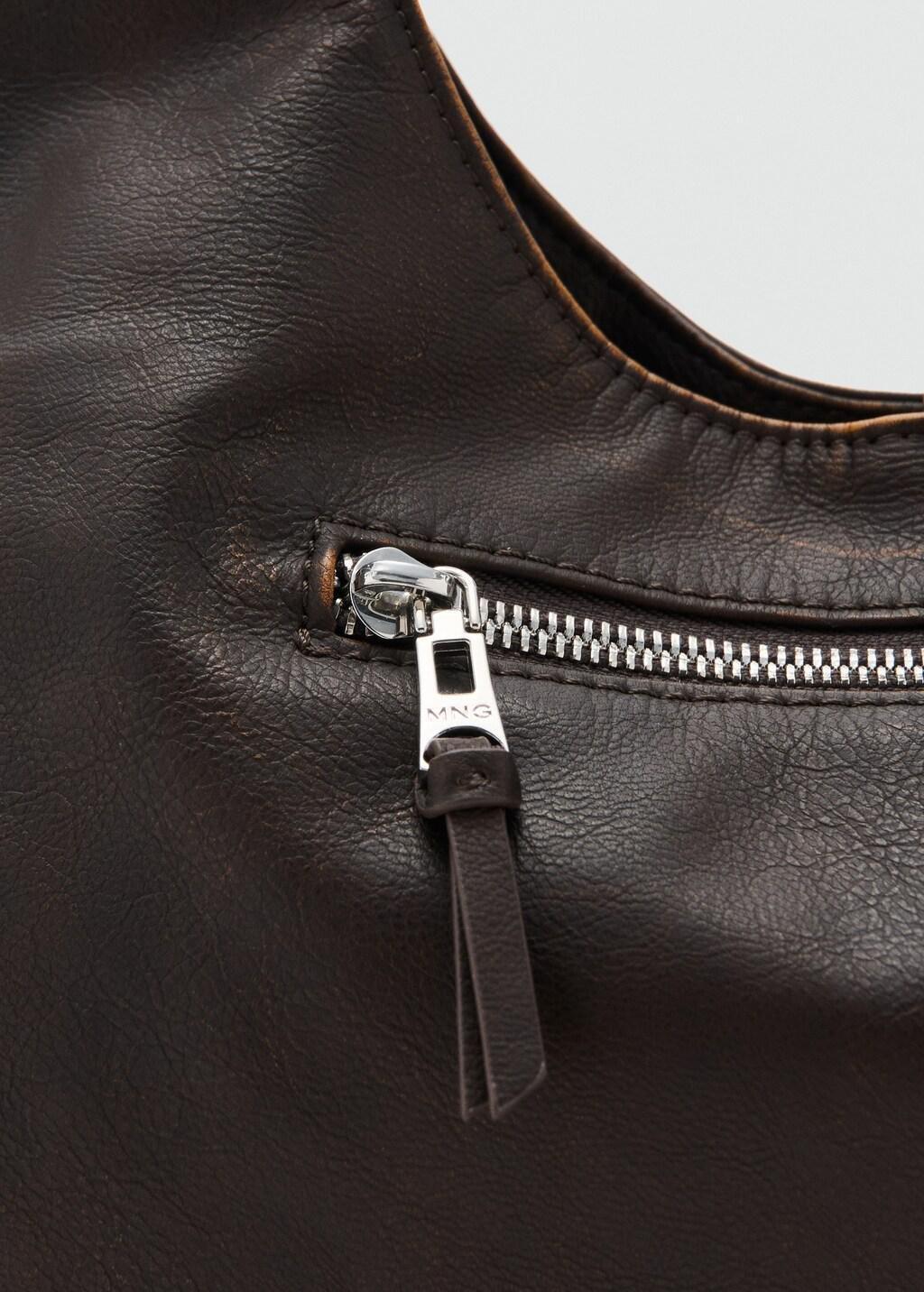 Brown Shoulder Bag With Pockets, 0201_30, medium