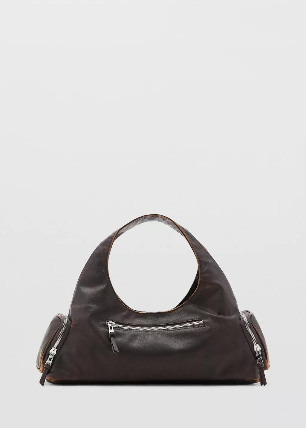 Brown Shoulder Bag With Pockets, 0201_30, large image number 3