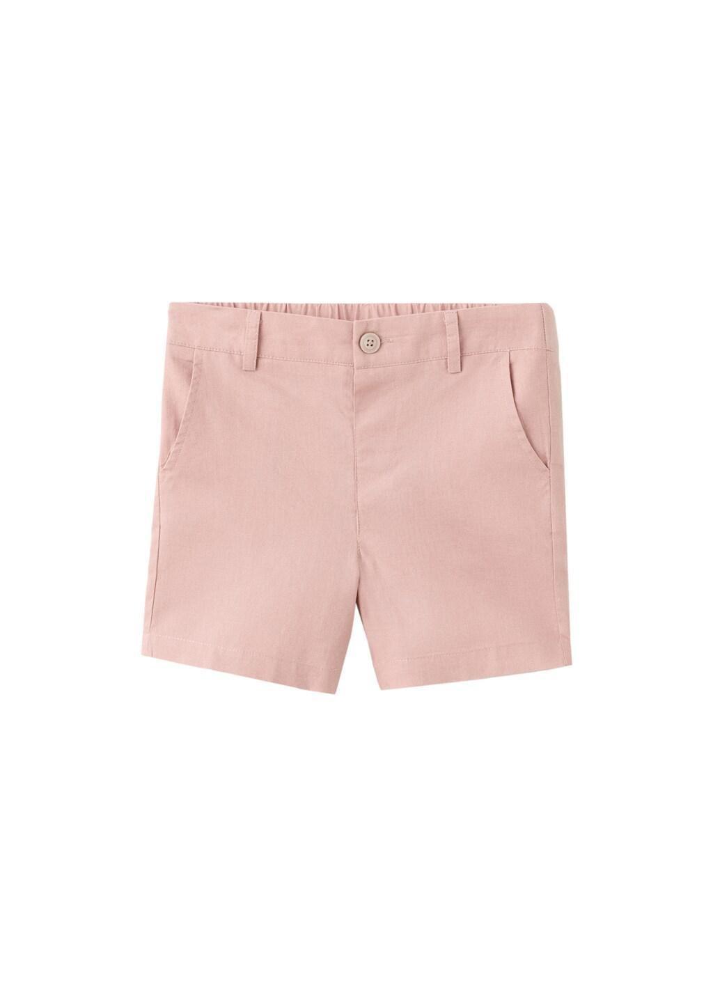 Pink Lt Pastellinen-Blend Bermuda Shorts, Baby Boy, Light-Pastel Pink, large image number 3