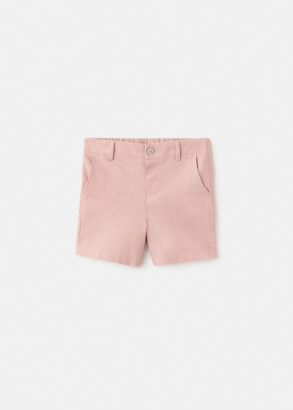 Pink Lt Pastellinen-Blend Bermuda Shorts, Baby Boy, Light-Pastel Pink, large image number 4