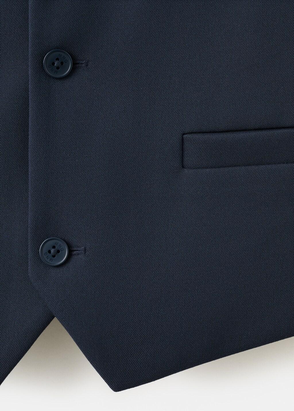 NAVY Slim-fit suit waistcoat, Kids Boy, Navy, large image number 2