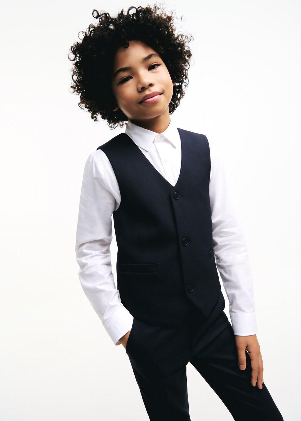 NAVY Slim-fit suit waistcoat, Kids Boy, Navy, large image number 3