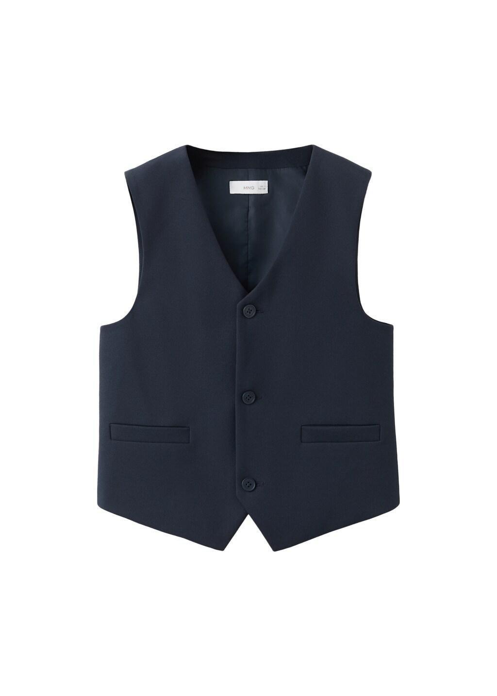 NAVY Slim-fit suit waistcoat, Kids Boy, Navy, large image number 4