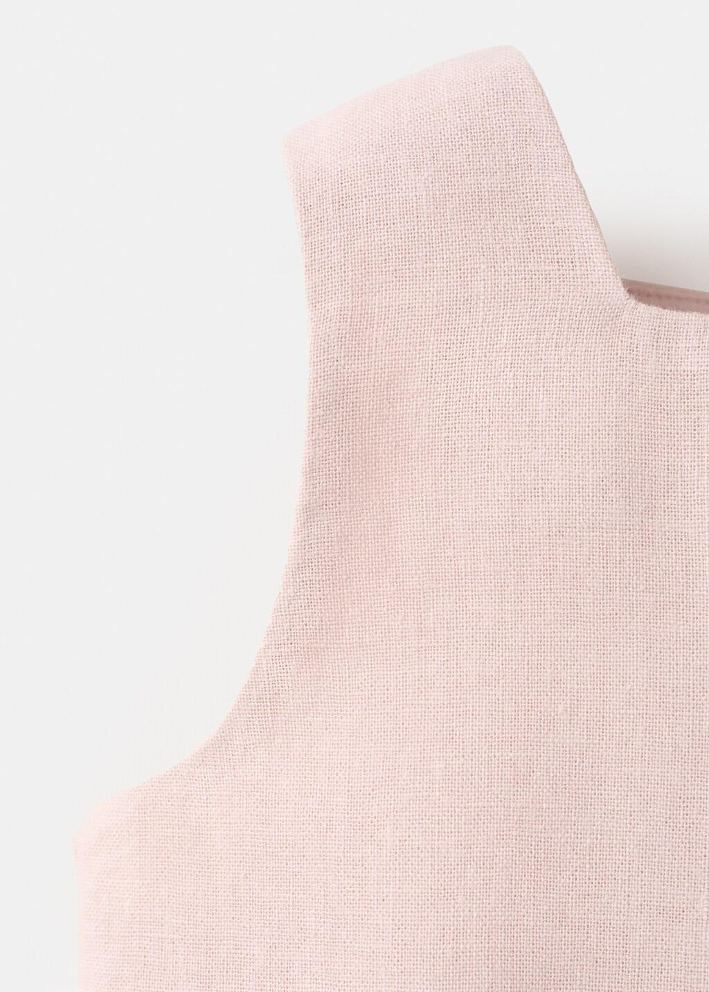 Pink Lt Pastel Linen Blouse, Baby Girl, Light-Pastel Pink, large image number 4