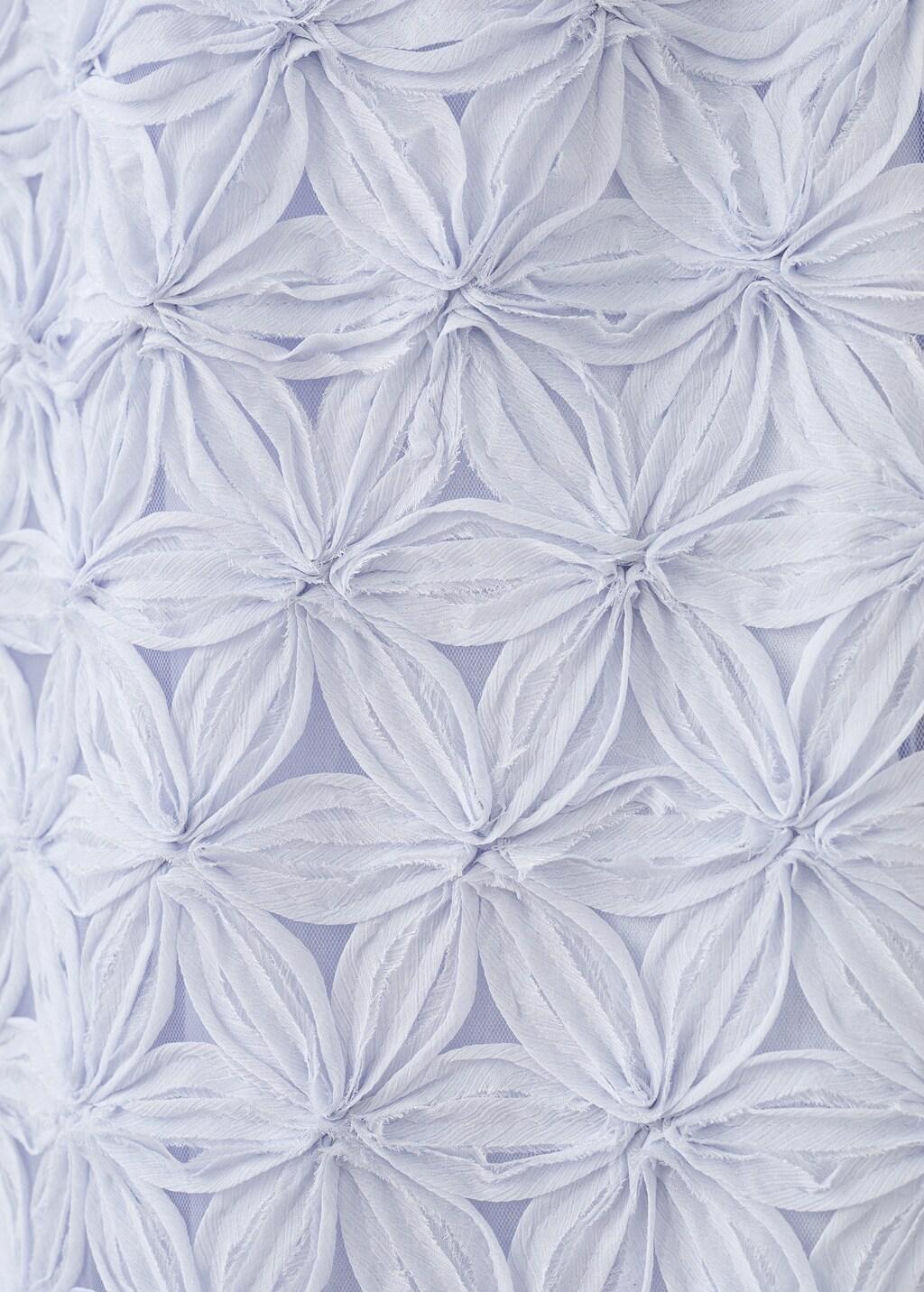 Blue Halter-Neck Floral Dress, Kids Girls, Medium Blue, large image number 1