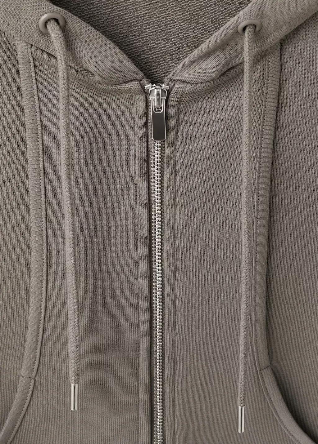 Grey Hooded Sweatshirt, 0201_92, large image number 1
