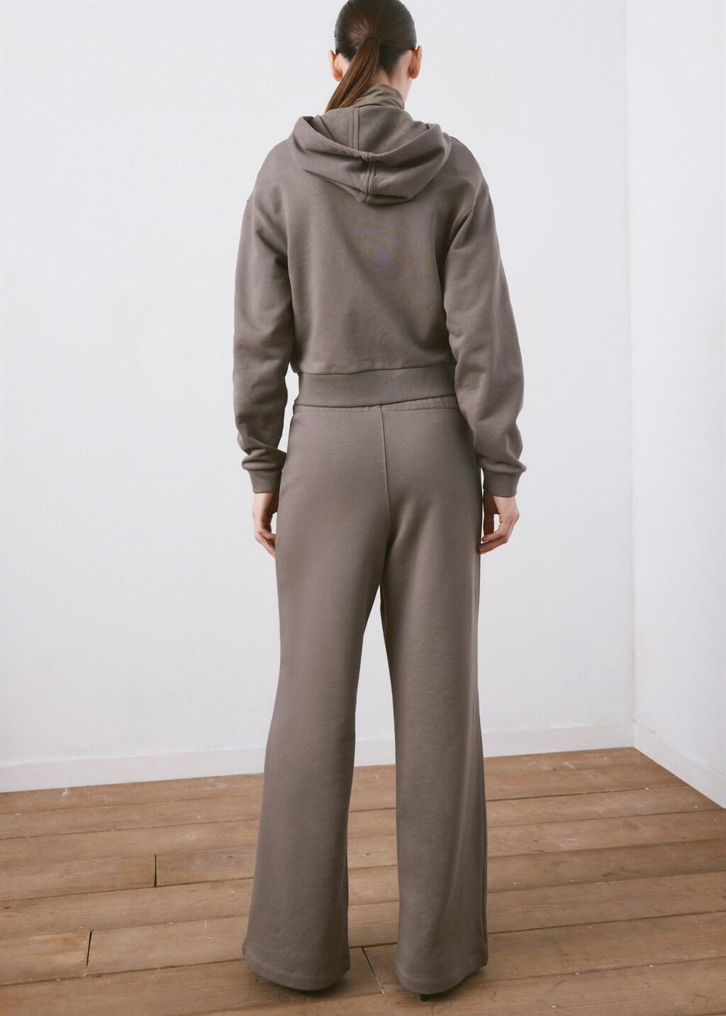 Grey Hooded Sweatshirt, 0201_92, medium