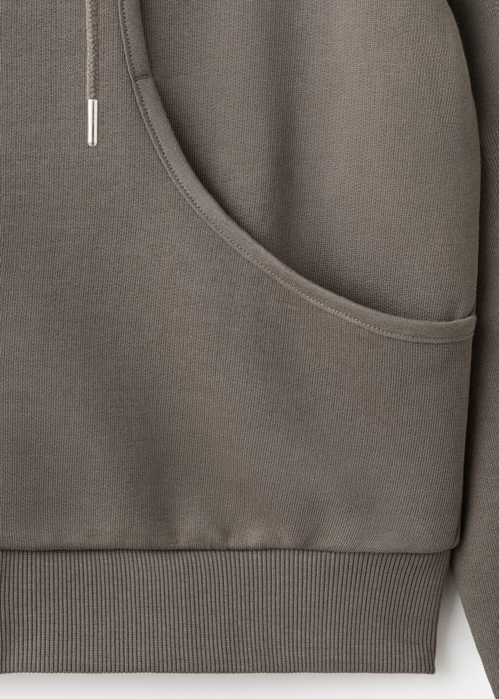 Grey Hooded Sweatshirt, 0201_92, large image number 5