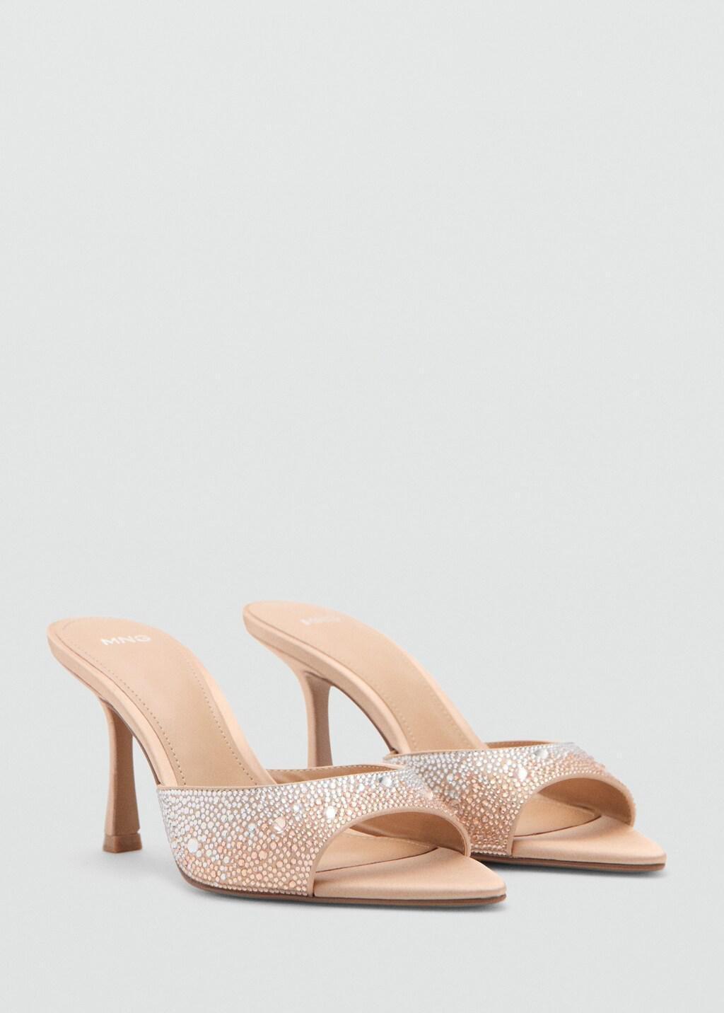 Pink Lt Pastel Glitter High-Heeled Sandals, Light-Pastel Pink, medium