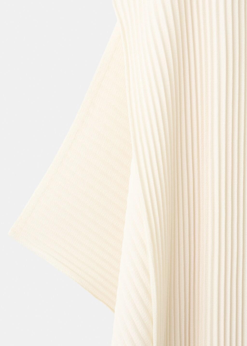 Beige Oversized Pleated Caftan, Light Beige, large image number 5