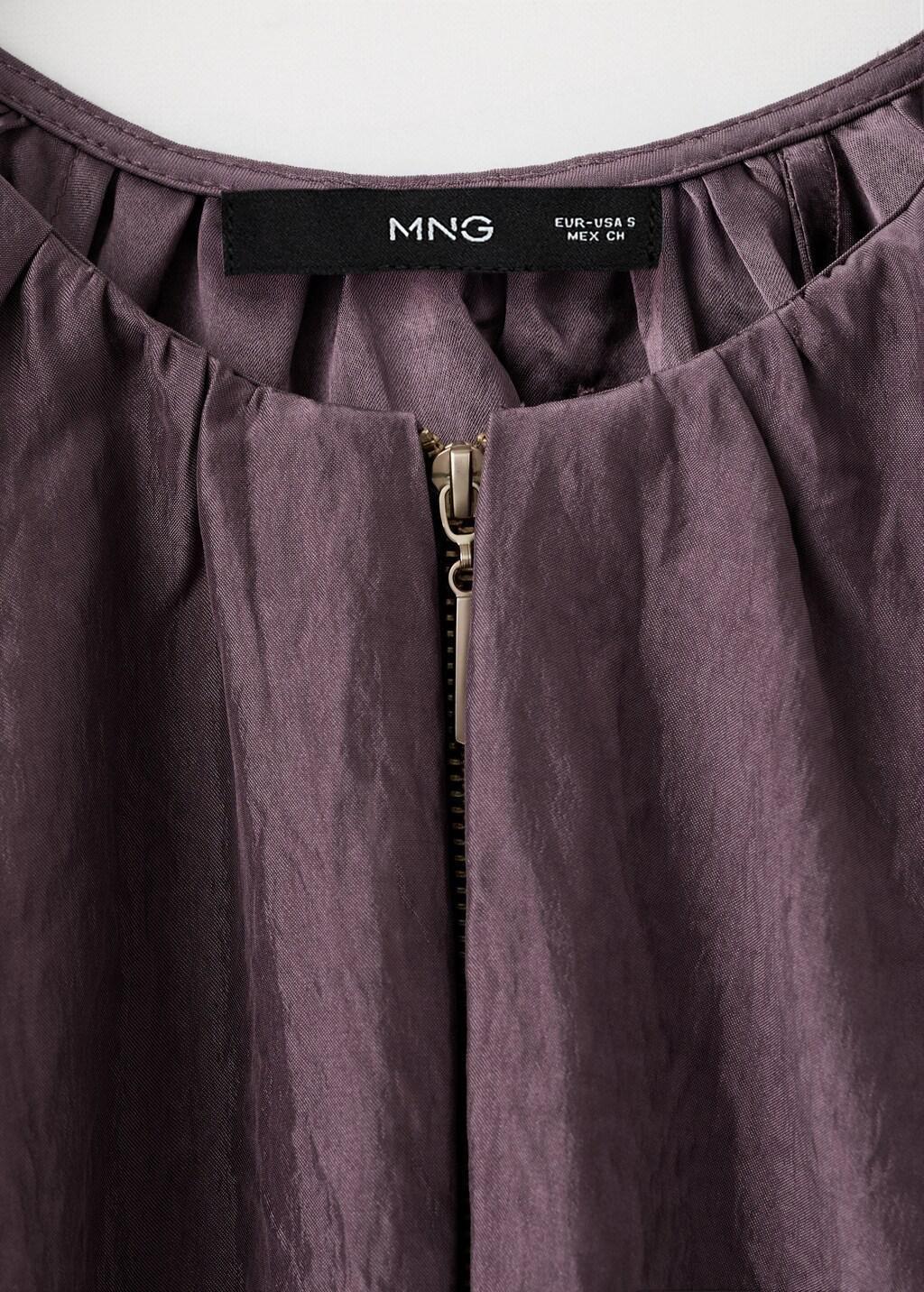 Purple Oversized Bomber Jacket, Medium Purple, large image number 1