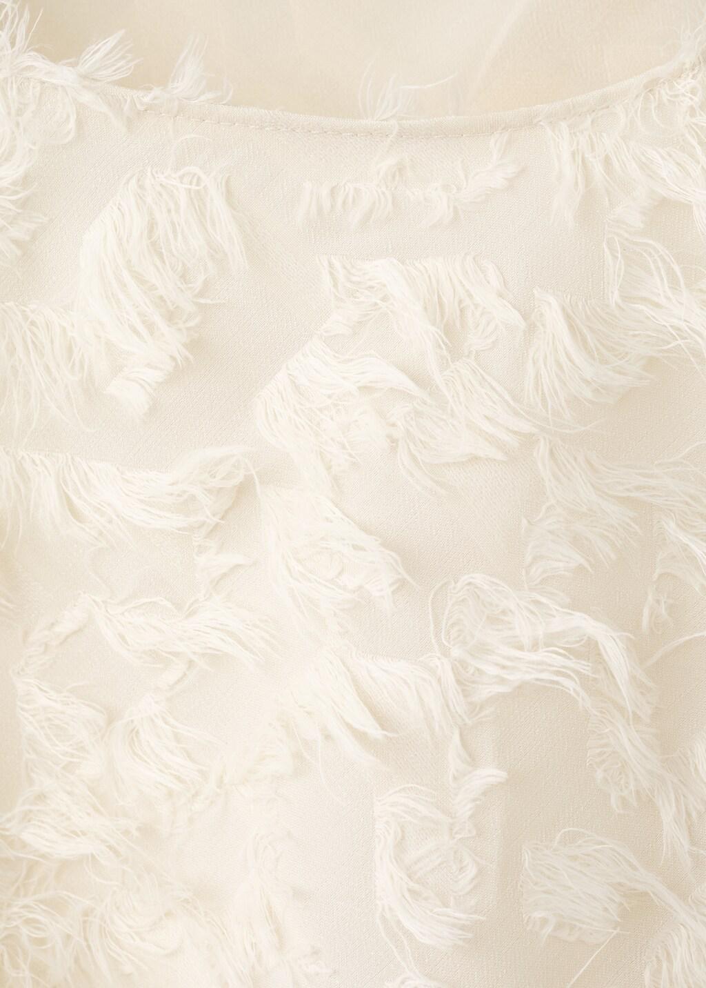 Beige Asymmetric Statement Top, Light Beige, large image number 5