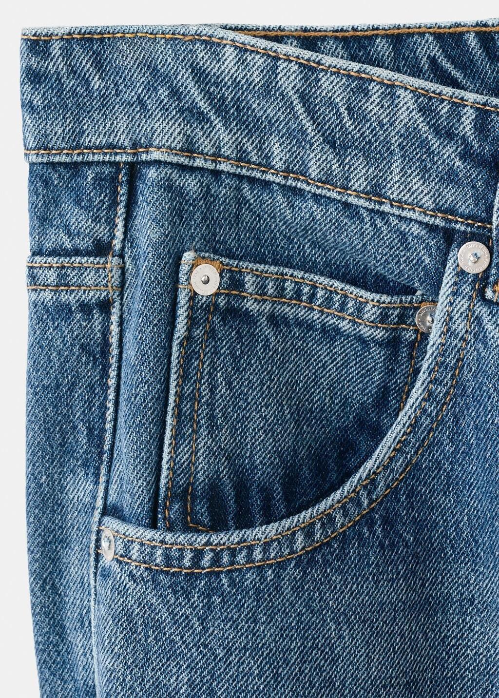 Blue Mid-Rise Balloon Jeans, Open Blue, medium